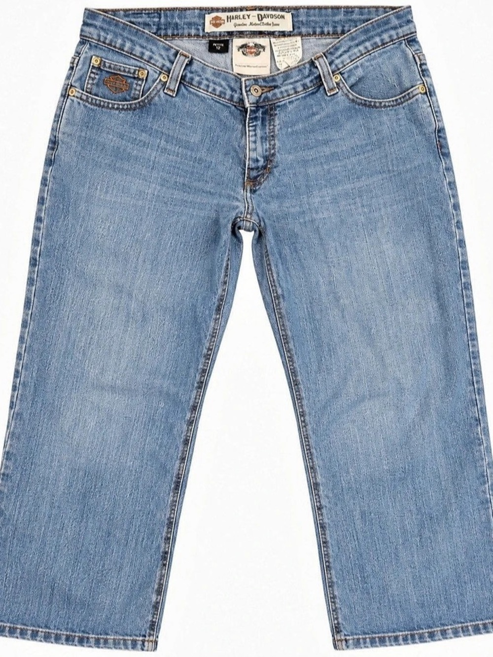 Harley-Davidson Genuine MotorClothes Jeans Boot Cut Jeans Blue Waist 12